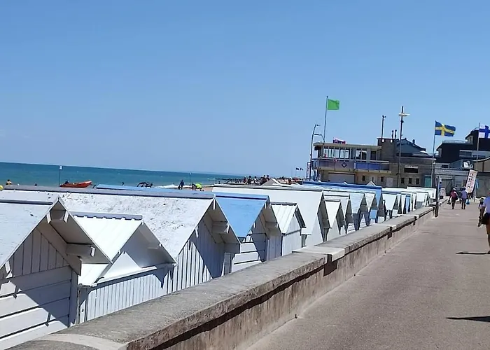 Face A La Mer, Les Pieds Dans L'eau Apartman Courseulles-sur-Mer